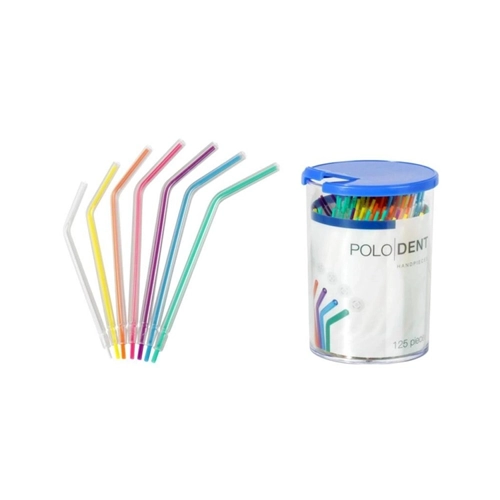 POLODENT SPRAYTIPS AIR/WATER MEERFUNCTIESPUIT TIPS LANG ASSORTI (125st)