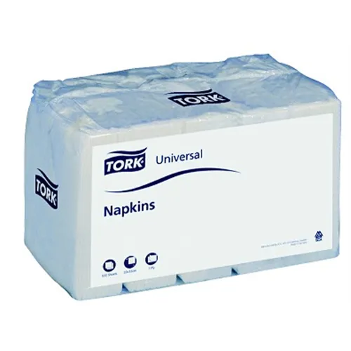 TORK UNIVERSAL SERVETTEN WIT 1-LAAGS 1/4 FOLD 33x33cm NR.10300 (5x100st)