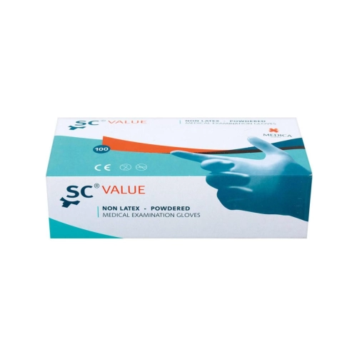 MEDICA SENSICARE VALUE HANDSCHOENEN GEPOEDERD NON-LATEX SMALL (100st)