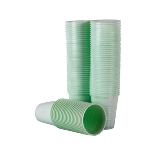 CROSSTEX PLASTIC BEKERS GROEN 148ml (1000st)