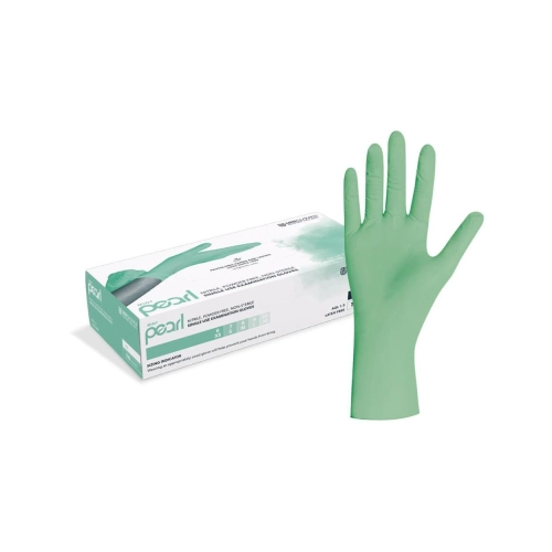 FHS HANDSCHOENEN POEDERVRIJ NITRILE MINT PEARL SMALL (GROEN/100st)