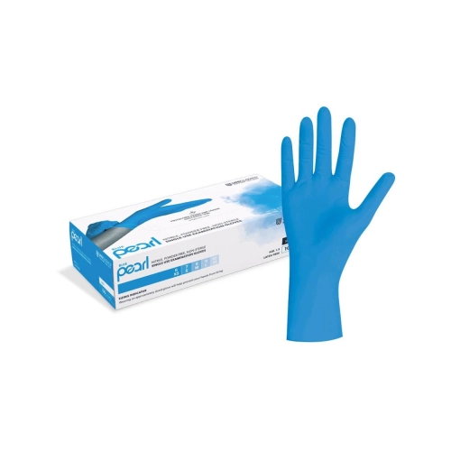 FHS HANDSCHOENEN POEDERVRIJ NITRILE BLUE PEARL SMALL (BLUE/100st)