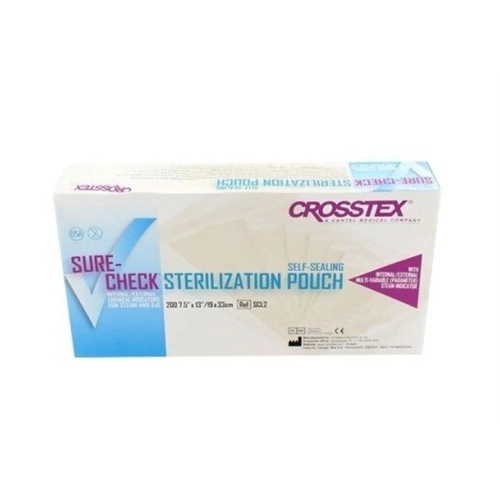 CROSSTEX SURE-CHECK STERILISATIE ZAKJES 19x33cm (200st)