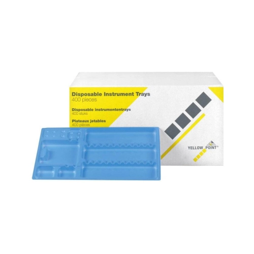 YELLOW POINT INSTRUMENTEN TRAYS 28x18cm LICHTBLAUW (400st)