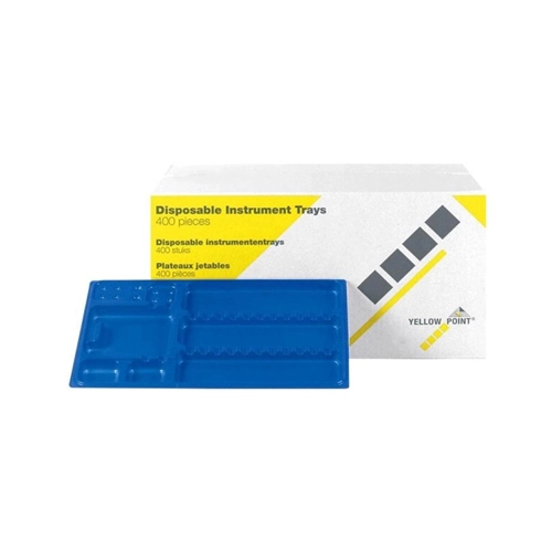 YELLOW POINT INSTRUMENTEN TRAYS 28x18cm DONKERBLAUW (400st)