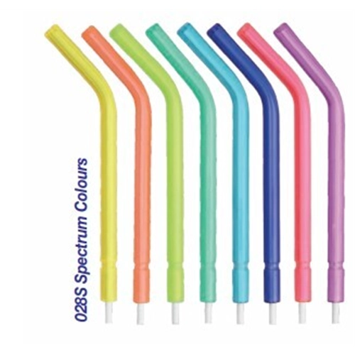 FHS DISPOSABLE AIR/WATER MEERFUNCTIESPUIT TIPS HIGH PRESSURE SHORT ASSORTED (250st)