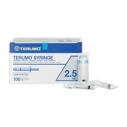 TERUMO SPUITJES 2,5cc/2,5ml LUER LOCK OMDOOS (100st)