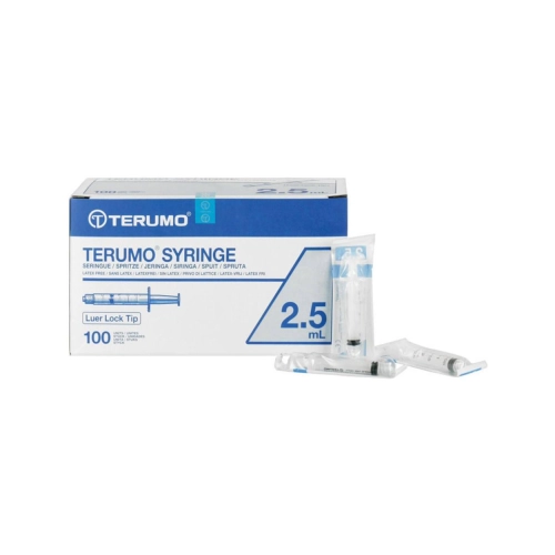 TERUMO SPUITJES 2,5cc/2,5ml LUER LOCK OMDOOS (100st)