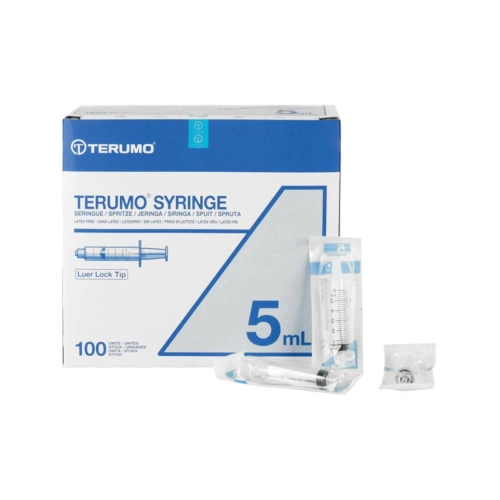 TERUMO SPUITJES 5cc/5ml LUER LOCK OMDOOS (100st)