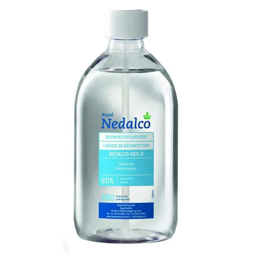 NEDALCO DES-O DESINFECTIE-ALCOHOL 80% (0,5ltr)