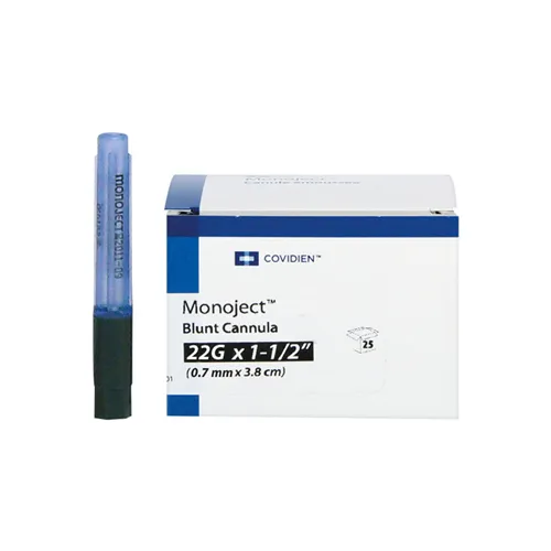 MONOJECT BLUNT NEEDLES 22G BLAUW 0,7x22mm (25st)
