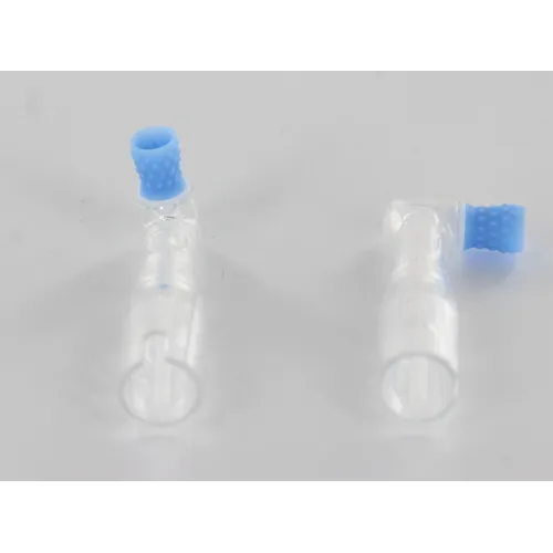 FHS CLEAR DISPOSABLE PROPHY ANGLES RIGHT ANGLE TURBINE CUPS REGULAR BLAUW LATEX-VRIJ (100st)