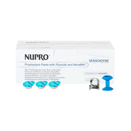 DENTSPLY SIRONA NUPRO SENSODYNE POLISH CUPS SPEARMINT MET FLUORIDE (175st/prophy grip/ring)