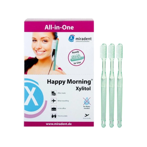 HAGER&WERKEN DISPOSABLE BORSTELS HAPPY MORNING MET XYLITOL (50st)