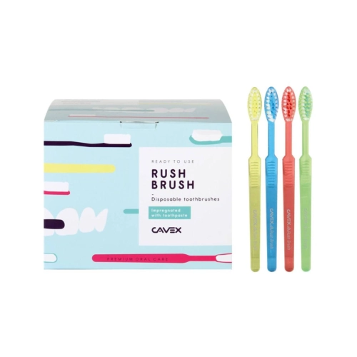 CAVEX RUSH BRUSH DISPOSABLE BORSTEL MET PASTA (100st)