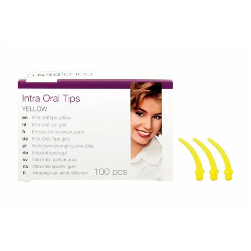 POLODENT INTRA-ORAL TIPS GEEL (100st)