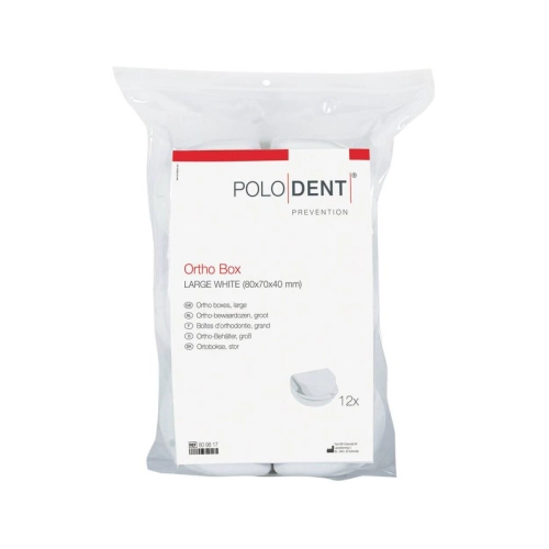 POLODENT ORTHO BOX LARGE WIT (80x70x40mm. / 12st)