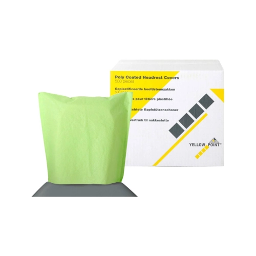 YELLOW POINT HOOFDSTEUNZAKKEN LIME 25x25cm (500st)