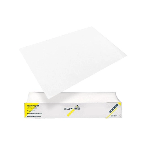 YELLOW POINT TRAYFILTERPAPIER WIT 18x28cm (250st)