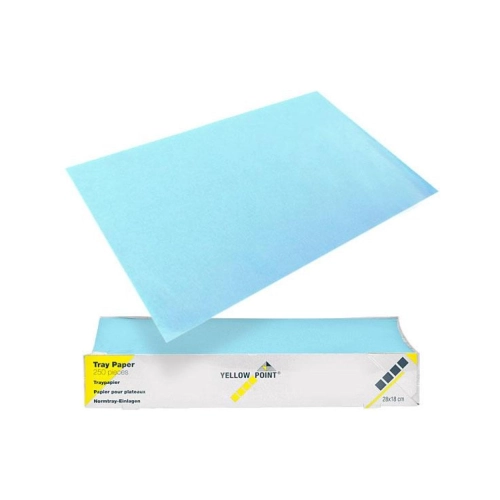 YELLOW POINT TRAYFILTERPAPIER LICHTBLAUW 18x28cm (250st)