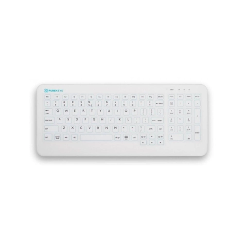 PUREKEYS HYGIENISCH SILICONE TOETSENBORD COMPACT BEDRAAD